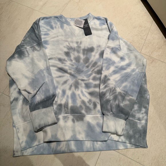 Abercrombie new with tags NWT oversized legging friendly tie dye soft sweater - Picture 2 of 2